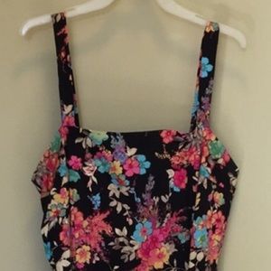 Black floral sundress with lots of color!